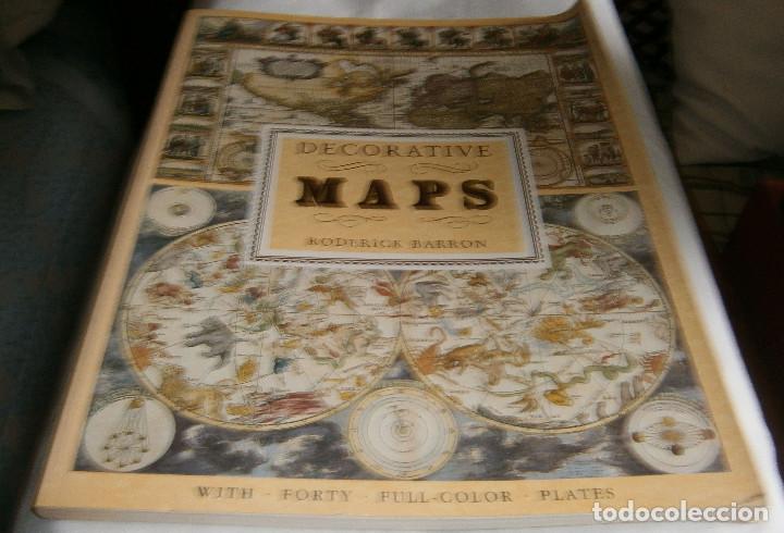 Libros de segunda mano: decorative Maps Roderick Barron - Foto 1