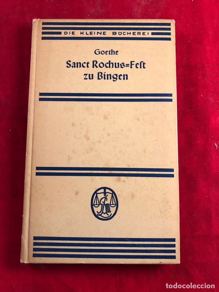 Libros de segunda mano: Goethe sanct rochus - Foto 1