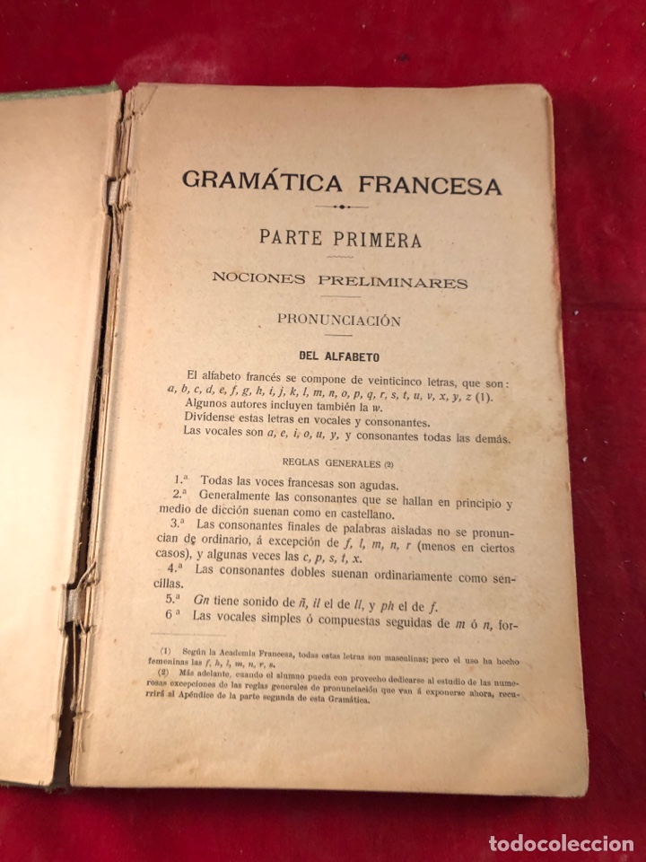 Libros de segunda mano: Gram&aacute;tica Francesa y trozos de traducci&oacute;n - Foto 1