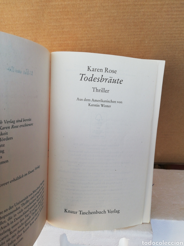 Libros de segunda mano: Todes Br&auml;ute. Karen Rose - Foto 4