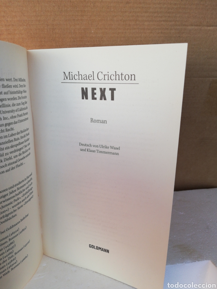 Libros de segunda mano: Next. Michael Crichton - Foto 4