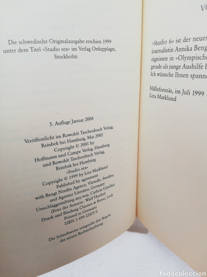 Libros de segunda mano: Studio 6. Liza Marklund - Foto 3