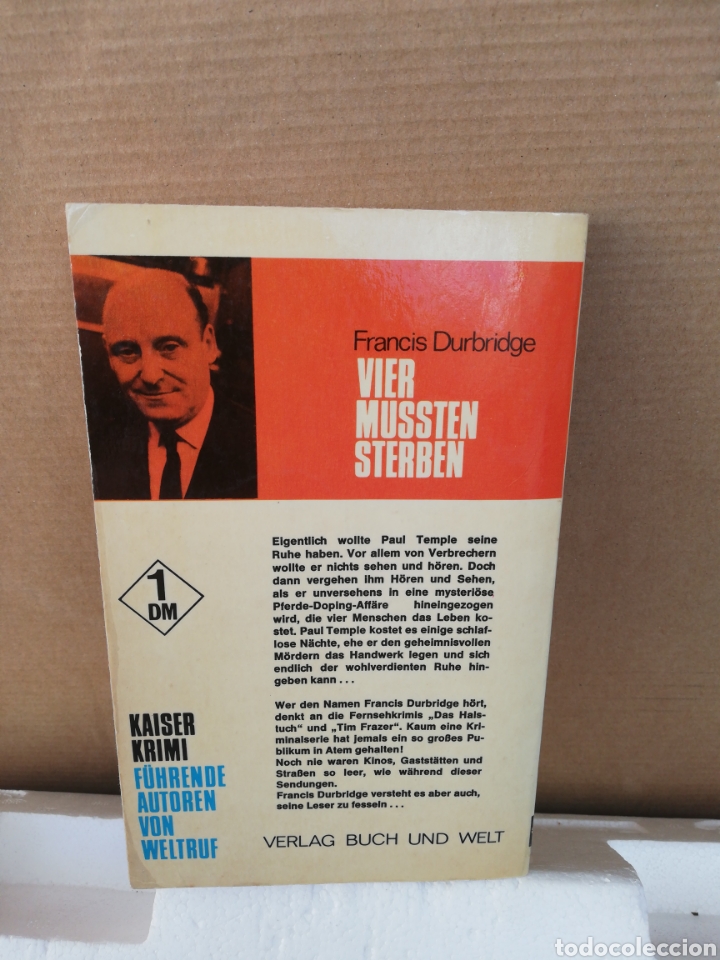 Libros de segunda mano: Vier mussten sterben. Francis Durbridge - Foto 2