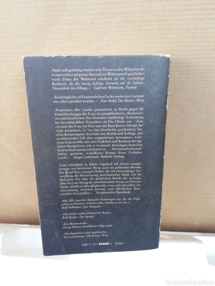 Libros de segunda mano: Ediths Tagebuch. Patricia Highsmith - Foto 2