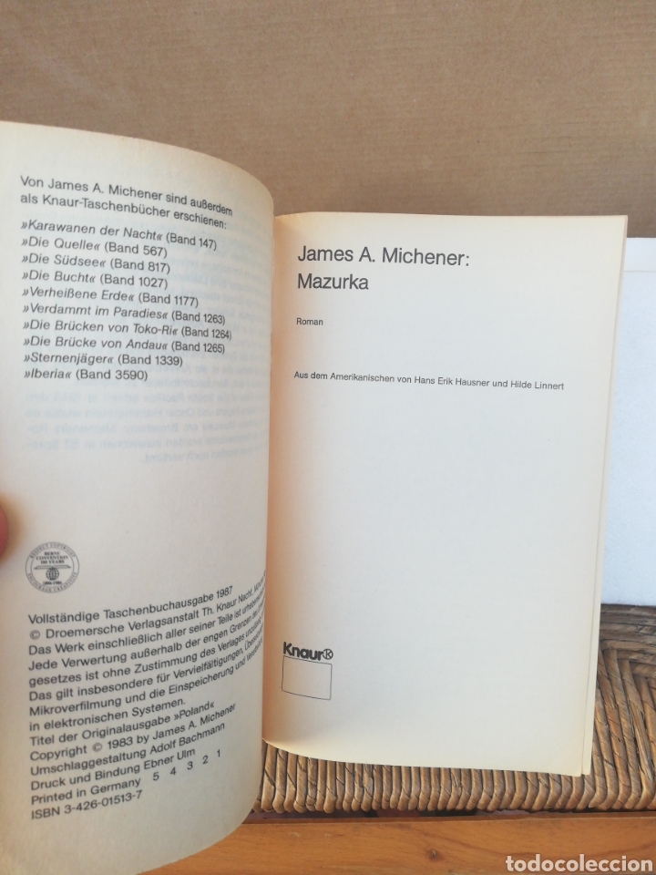 Libros de segunda mano: Mazurka. James A Michener - Foto 2