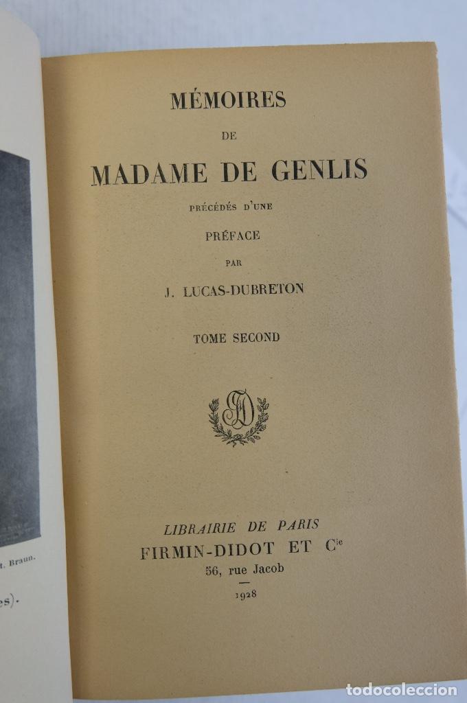 Livres d'occasion: M&eacute;moires de M.me de Genlis II- J.Lucas-Dubreton- Imp.Firmin-Didot et Cie , 1928