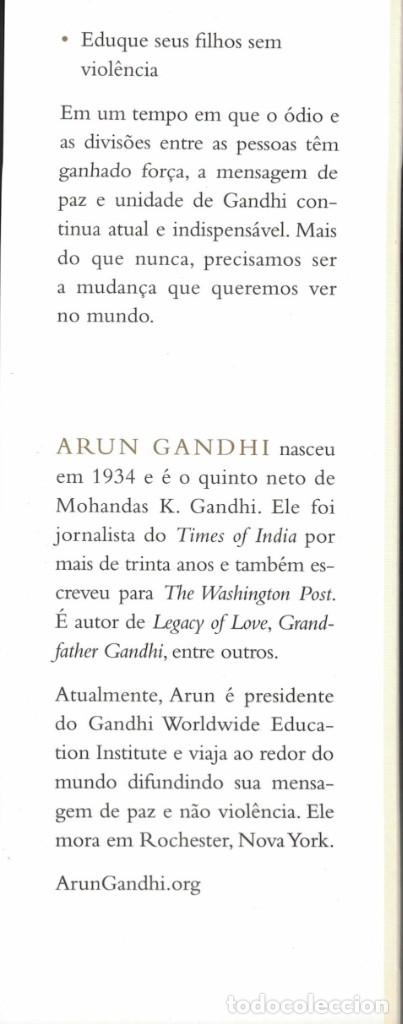 Libros de segunda mano: ARUN GANDHI - A VIRTUDE DA RAIVA - Foto 3