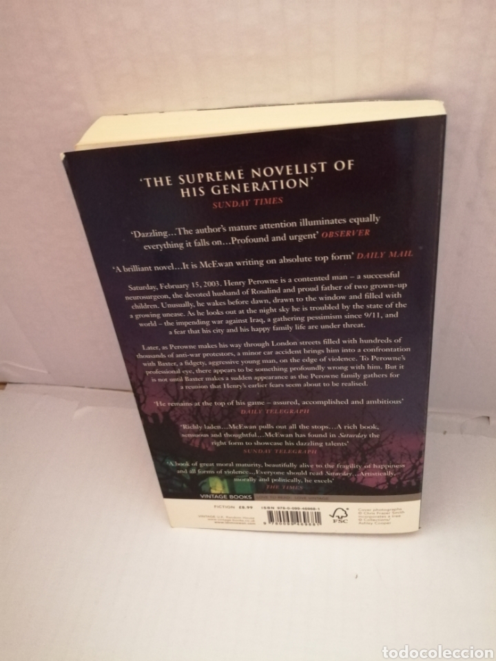 Libros de segunda mano: SATURDAY DE Ian McEwan - Foto 2