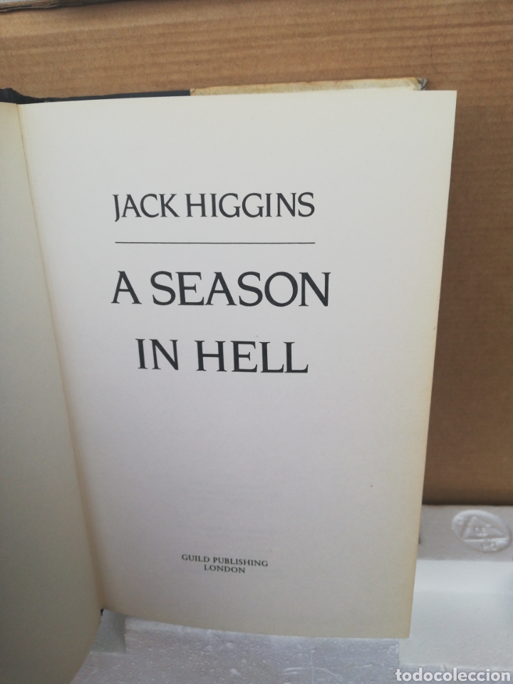 Libros de segunda mano: A season in hell. Jack Higgins - Foto 2