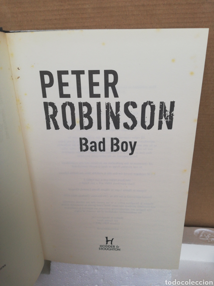 Libros de segunda mano: Bad boy . Peter Robinson - Foto 2