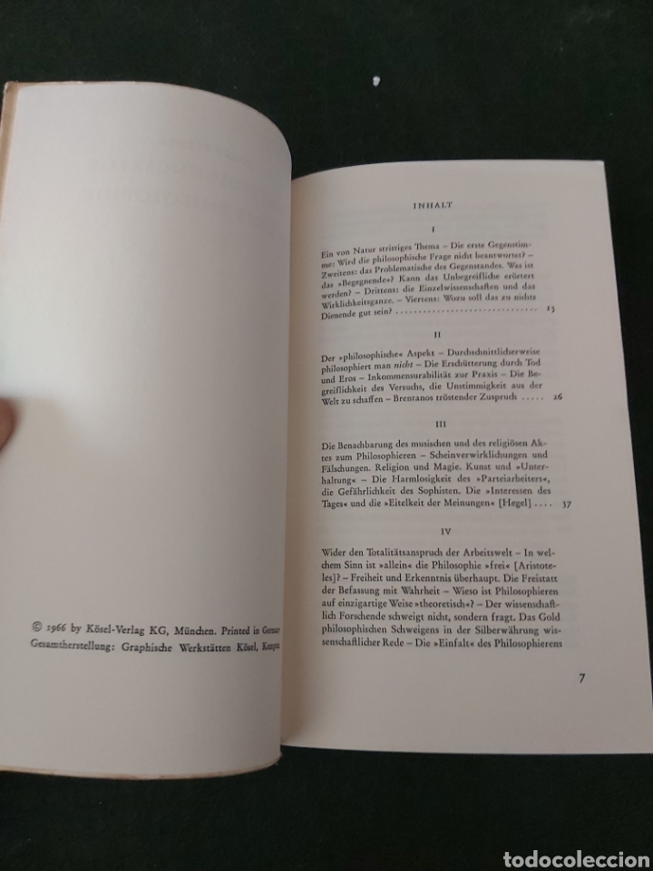 Libros de segunda mano: PHILOSOPHIE. JOSEF PIEPER. En alem&aacute;n - Foto 2