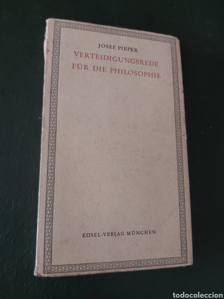 Libros de segunda mano: PHILOSOPHIE. JOSEF PIEPER. En alem&aacute;n - Foto 1