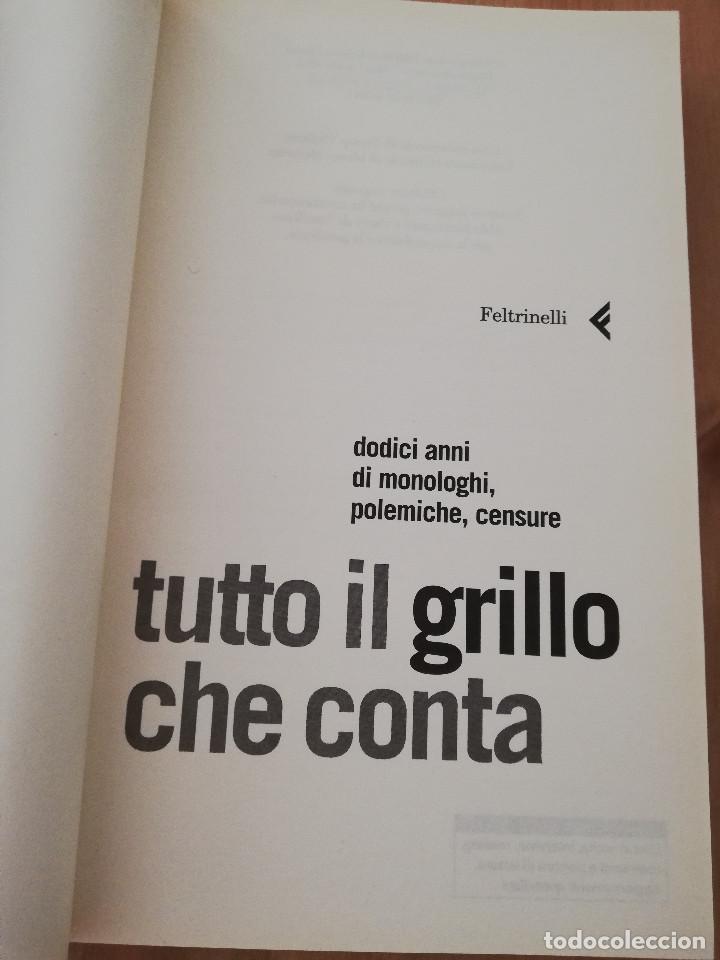 Libros de segunda mano: TUTTO IL GRILLO CHE CONTA (BEPPE GRILLO) - Foto 2