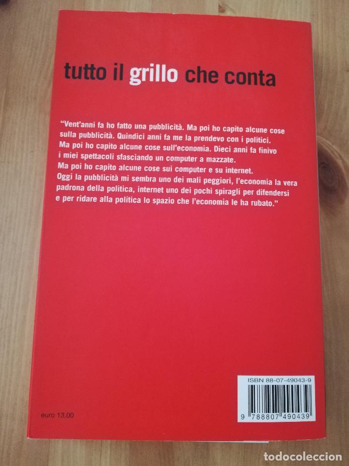 Libros de segunda mano: TUTTO IL GRILLO CHE CONTA (BEPPE GRILLO) - Foto 4