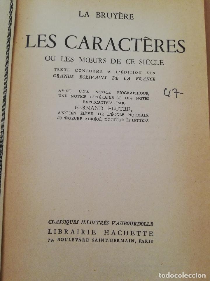 Libros de segunda mano: LES CARACT&Egrave;RES (LA BRUY&Egrave;RE) - Foto 2