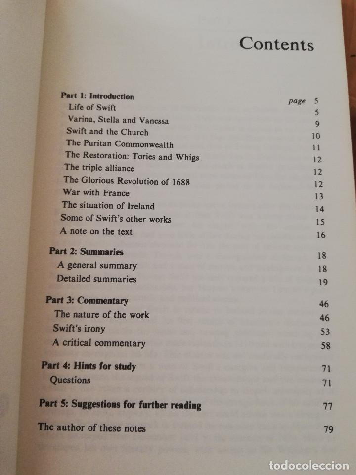 Libros de segunda mano: GULLIVERS TRAVELS (JONATHAN SWIFT) NOTES BY RICHARD GRAVIL - Foto 3