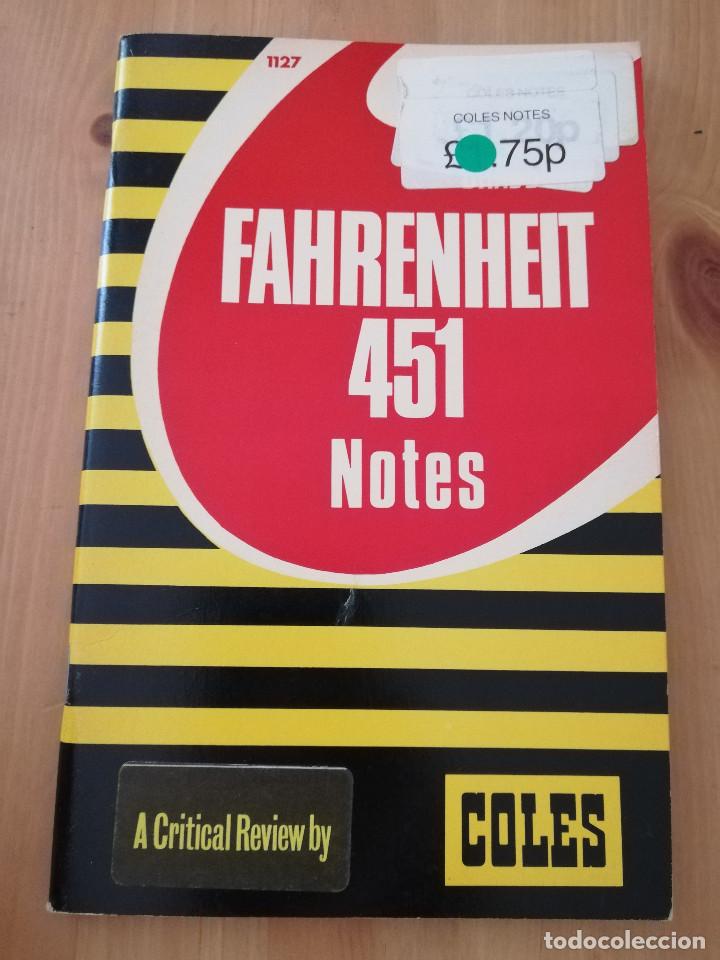 Libros de segunda mano: FAHRENHEIT 451. NOTES (BY JOSEPH BLAKEY) - Foto 1
