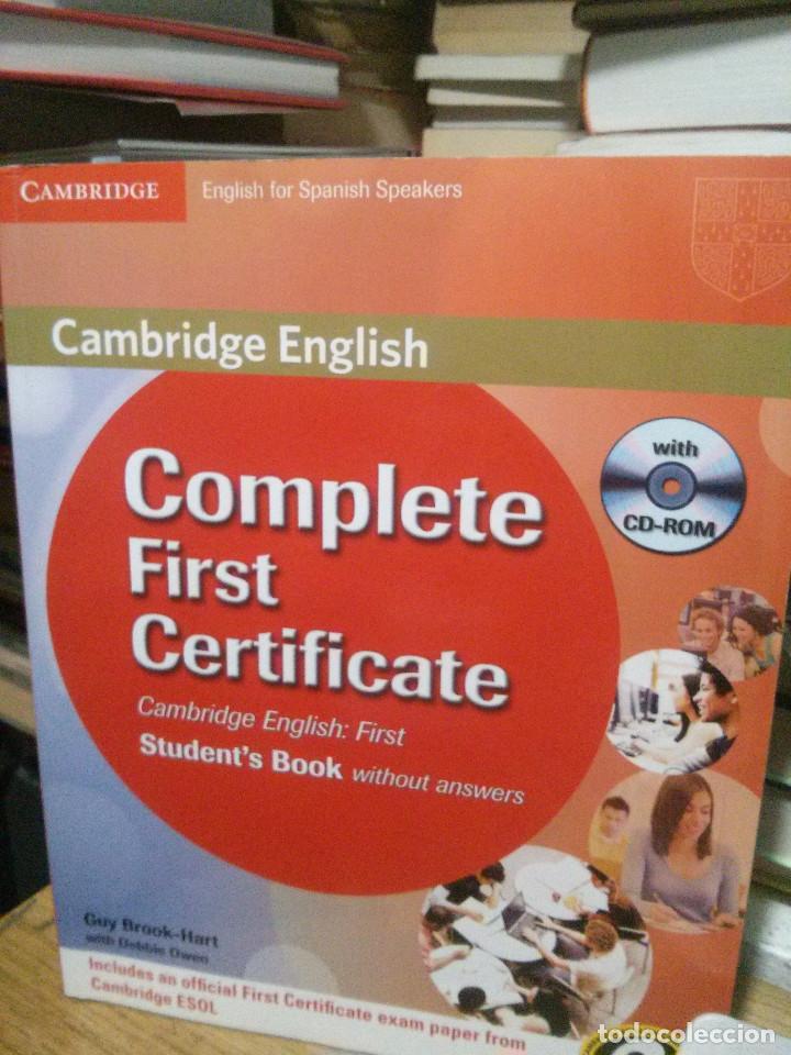 Libros de segunda mano: COMPLETE FIRST CERTIFICATE, CAMBRIDGE ENGLISH:FIRST, WITH CD-ROM - Foto 1