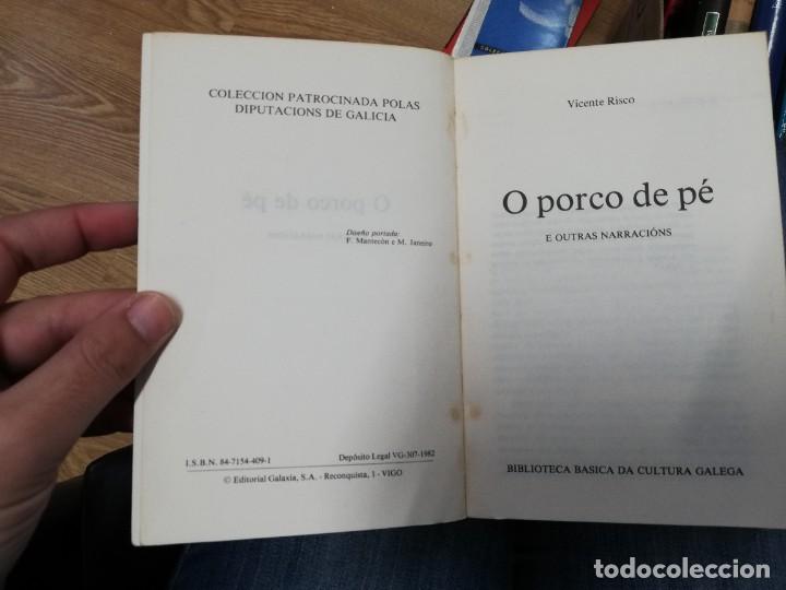 Libros de segunda mano: O porco de p&eacute;. Vicente Risco - Foto 4