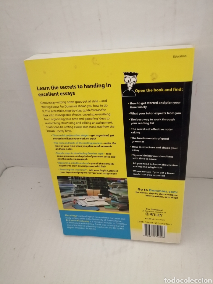 Libros de segunda mano: Writing Essays For Dummies - Foto 2