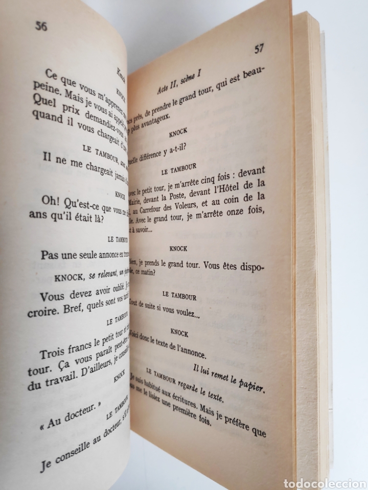Libros de segunda mano: Libro. Knock, Jules Romains. Franc&eacute;s - Foto 4