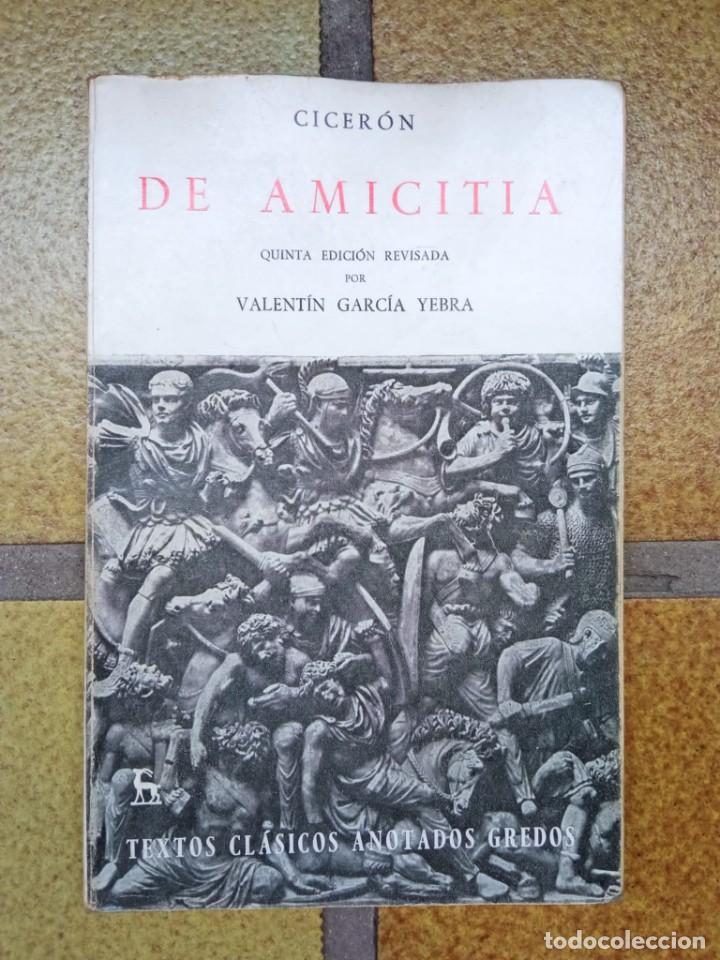 Libros de segunda mano: De Amicitia. Autor: Cicer&oacute;n - Foto 1