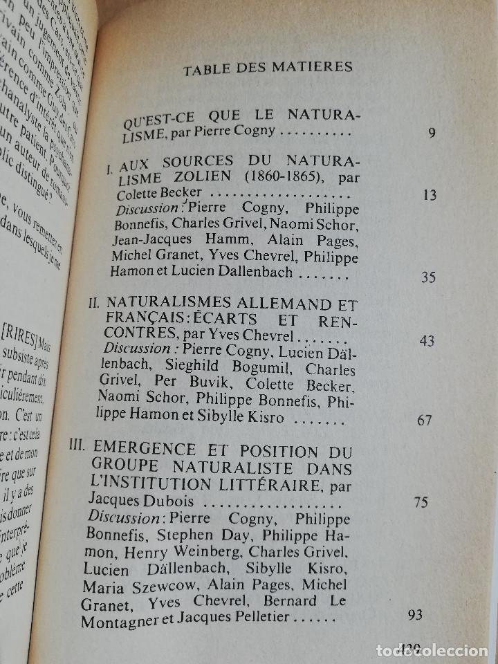 Libros de segunda mano: COLLOQUE DE CERISY: LE NATURALISME - Foto 3