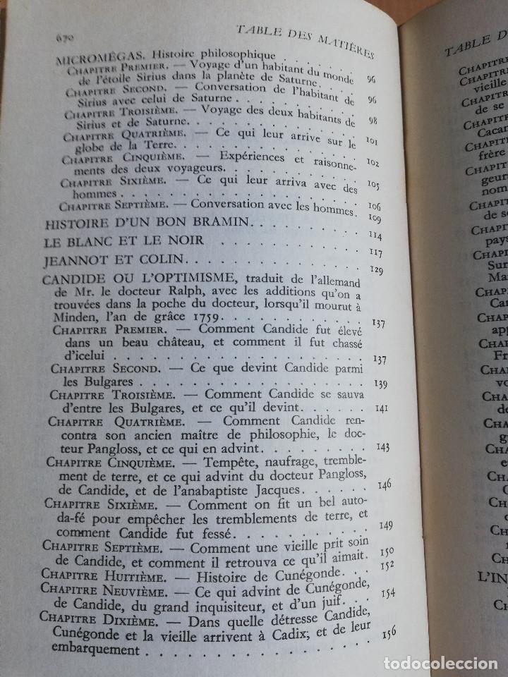 Libros de segunda mano: ROMANS ET CONTES (VOLTAIRE) - Foto 4