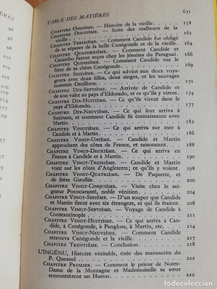 Libros de segunda mano: ROMANS ET CONTES (VOLTAIRE) - Foto 5
