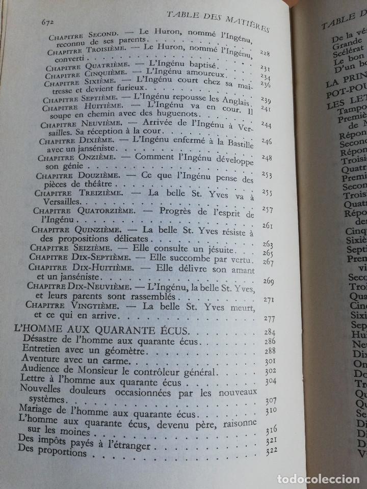 Libros de segunda mano: ROMANS ET CONTES (VOLTAIRE) - Foto 6