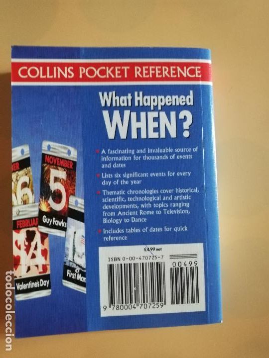 Libros de segunda mano: WHAT HAPPENED WHEN?. COLLINS POCKET REFERENCE. 1994. - Foto 3