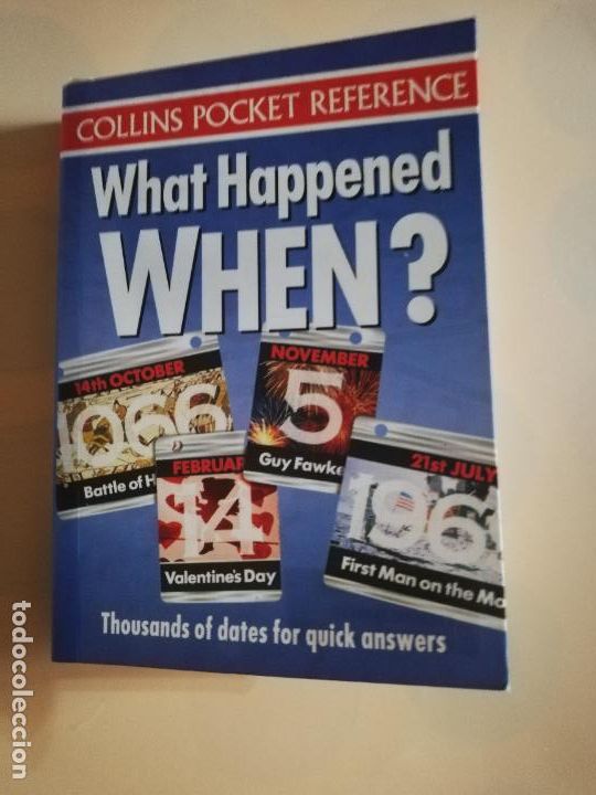 Libros de segunda mano: WHAT HAPPENED WHEN?. COLLINS POCKET REFERENCE. 1994. - Foto 1