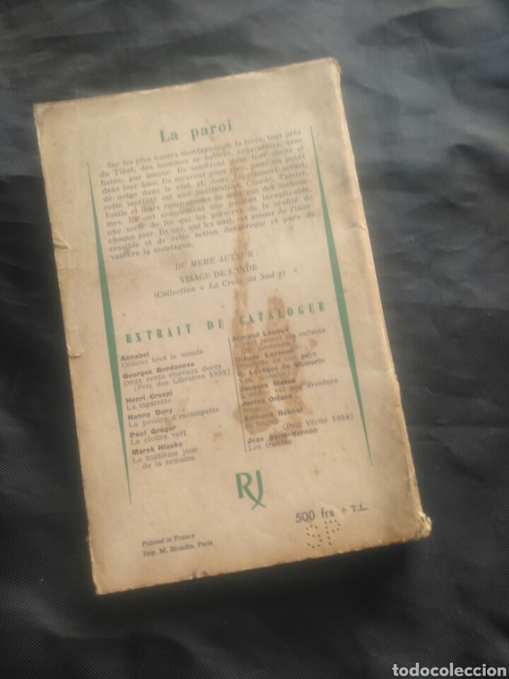 Libros de segunda mano: Michel Desorbay. La paroi. - Foto 2