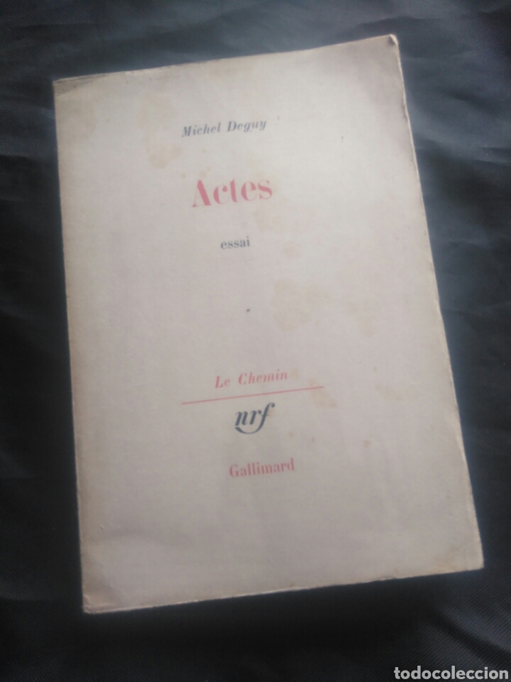 Libros de segunda mano: Michel deguy. Actes. - Foto 1