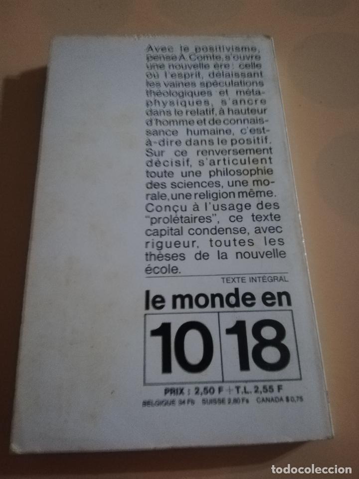 Libros de segunda mano: DISCOURS SUR LESPRIT POSITIF. AUGUSTE COMTE. 1963. - Foto 3