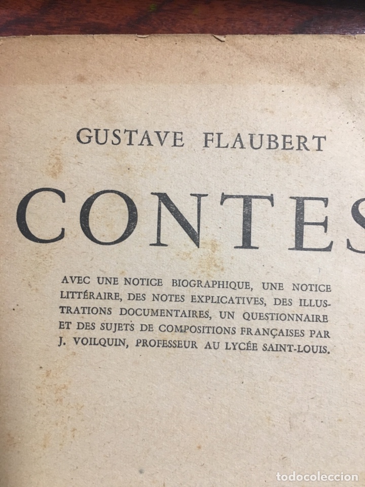 Libros de segunda mano: Gustave Flaubert Contes 1947 franc&eacute;s - Foto 1
