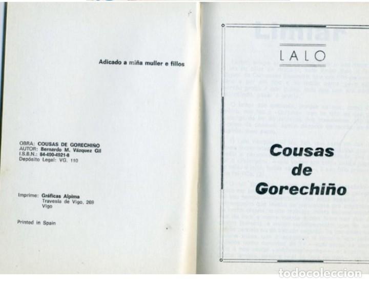 Libros de segunda mano: COUSAS DE GORECHI&Ntilde;O. - Foto 2
