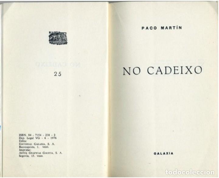 Libros de segunda mano: NO CADEIXO. - Foto 2