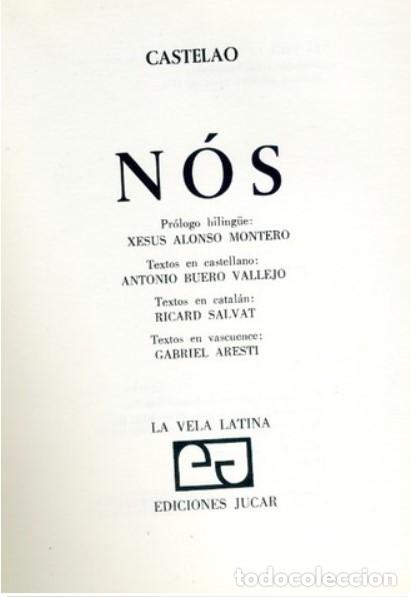 Libros de segunda mano: CASTELAO. N&Oacute;S..1974 - Foto 2