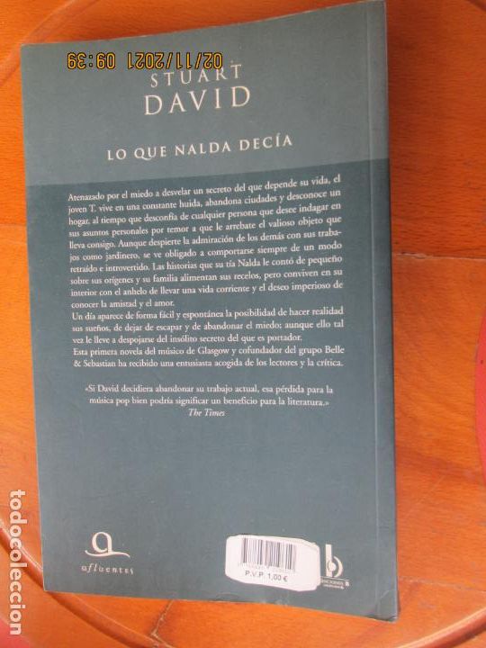 Libros de segunda mano: LO QUE NALDA DECIA - STUART DAVID - EDICIONES B 2002. - Foto 2