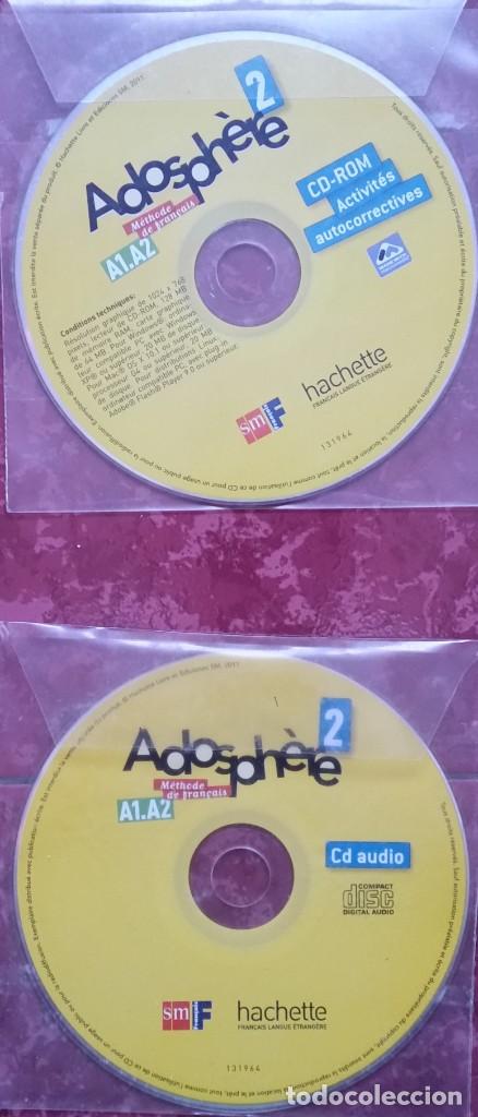Libros de segunda mano: CD AUDIO Y CD ROM ADOSPHERE 2 METODO DE FRANCES - Foto 1