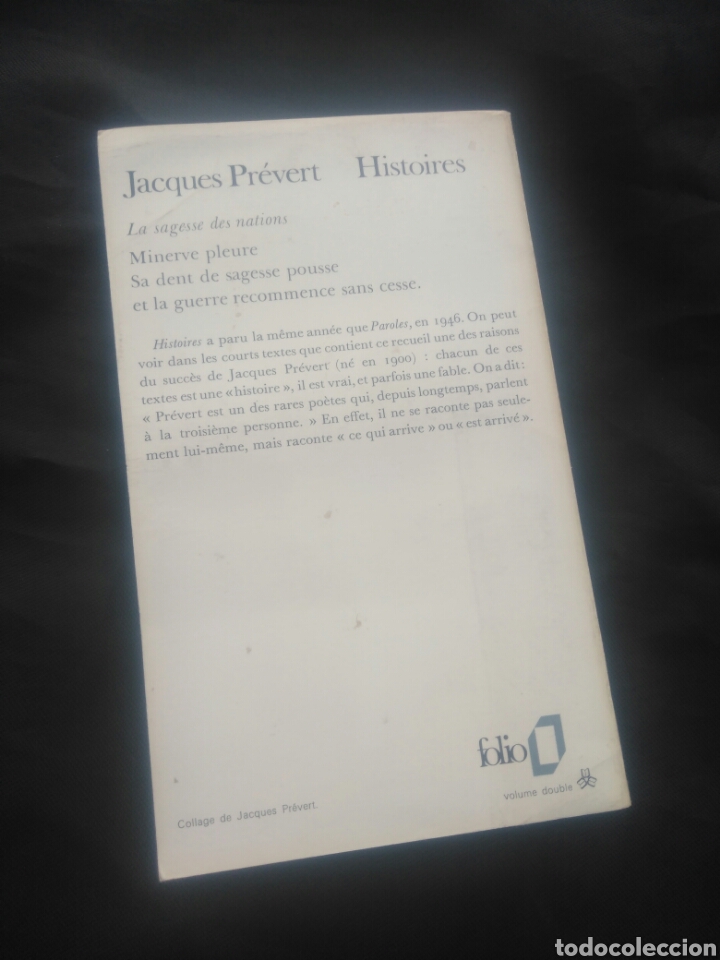Libros de segunda mano: Jacques Pr&eacute;vert. Histoires. - Foto 2