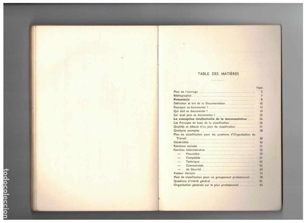 Libros de segunda mano: COMMENT, CONCEVOIR REALISER ET UTILISEER UNE DOCUMENTATION, 1955, FRANCES - Foto 2