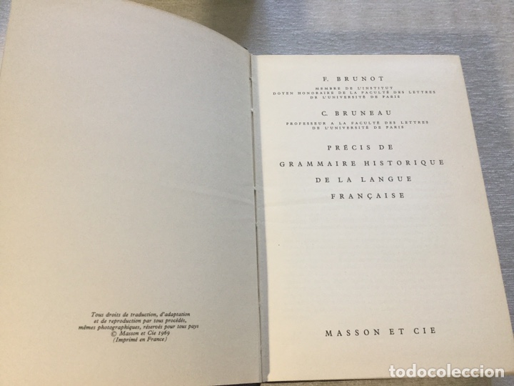 Libros de segunda mano: Pr&eacute;cis de grammaire historique - Foto 1