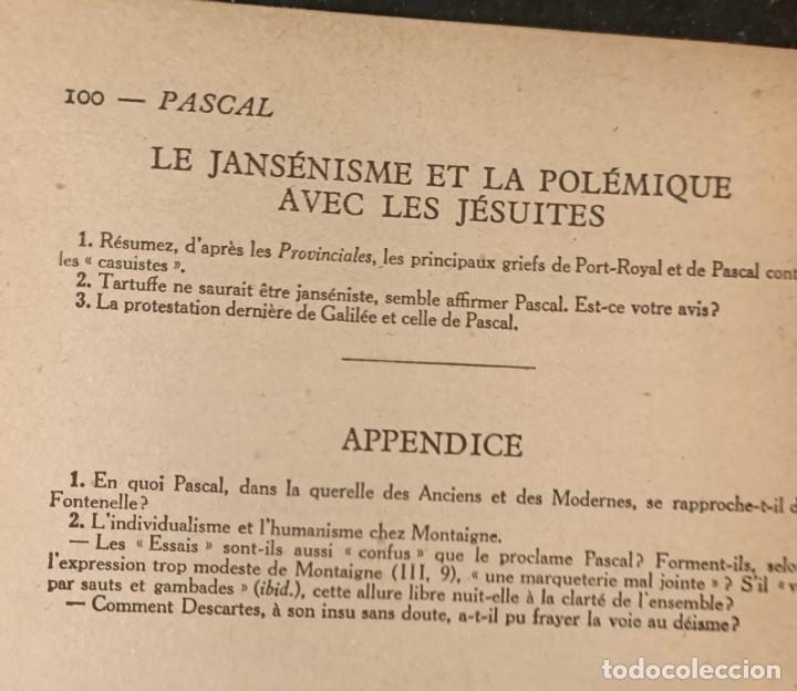 Libros de segunda mano: Libro: Pens&eacute;es et Opuscules de Blaise Pascal, Ed. Classiques Larousse, 1946 - Foto 2