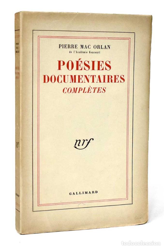 Libros de segunda mano: Po&eacute;sies Documentaires Compl&egrave;tes - Pierre Mac Orlan - Foto 1
