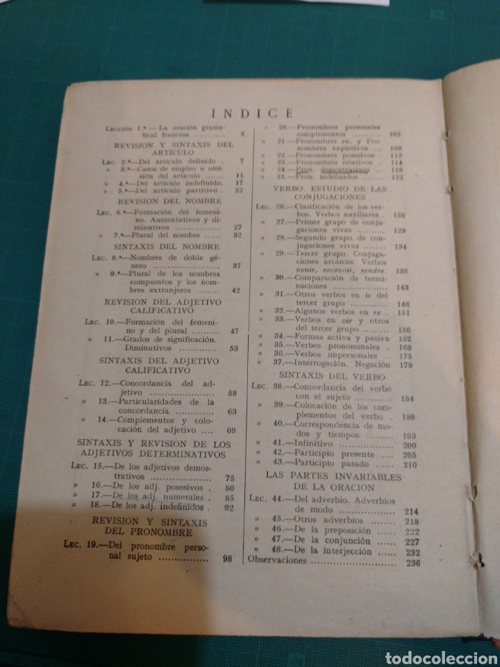 Libros de segunda mano: LENGUA FRANCESA . SEGUNDO CURSO 1948 - Foto 2