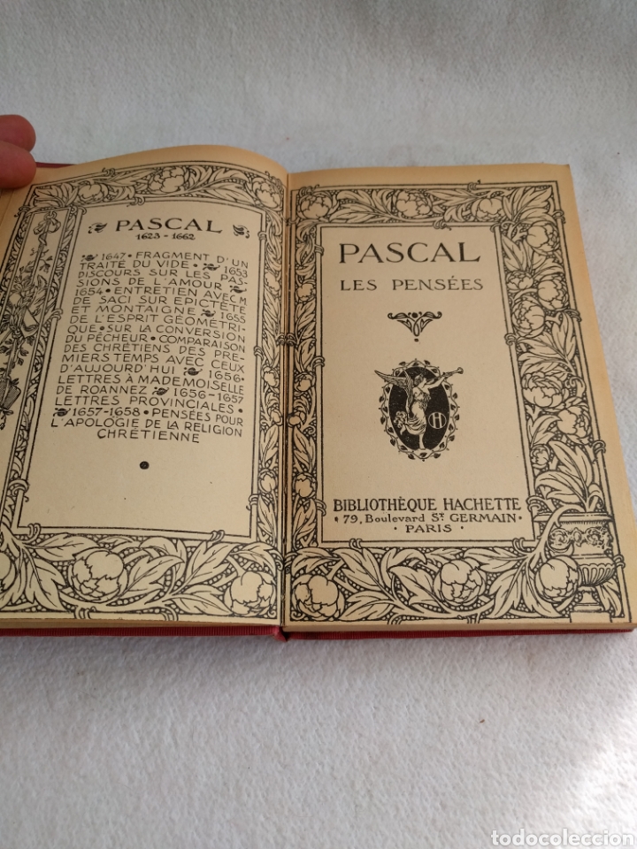 Libros de segunda mano: Pascal Les Pensees. Hachette. - Foto 2