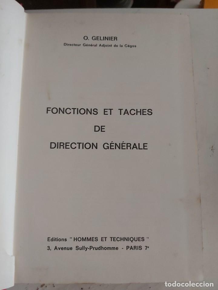 Libros de segunda mano: FONCTIONS ET TACHES DE DIRECTION GENERALE. EN FR&Aacute;NCES. - Foto 2