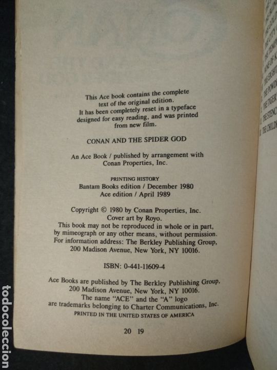 Libros de segunda mano: Conan and the Spider god. Robert E. Howard. - Foto 5